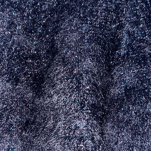 Zara Knitwear Girls Black Glitter Fuzzy A-Line Skirt Size 5 - Picture 4 of 10